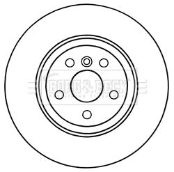 BORG & BECK Тормозной диск BBD6042S